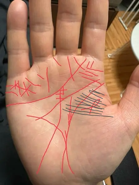 手相の四緑木星の凶サイン