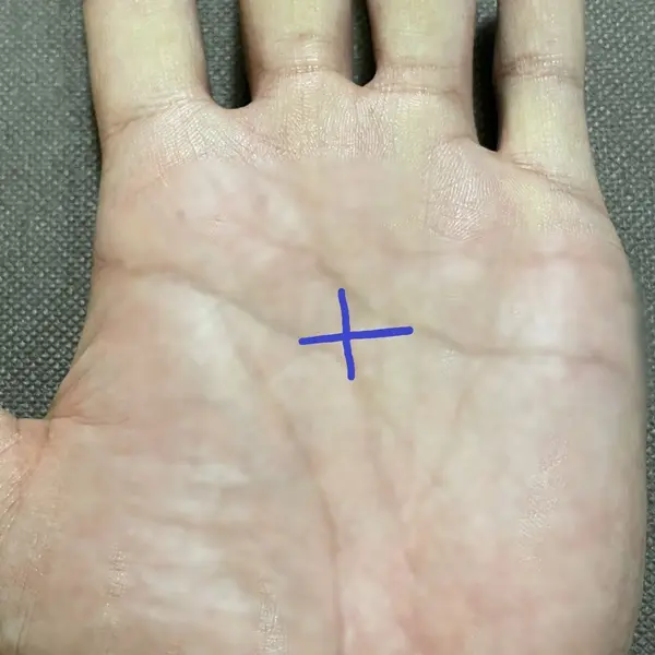 手相の誤解、神秘十字